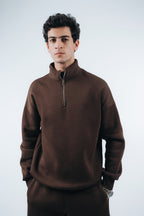 Oversized Unisex Half-Zipper