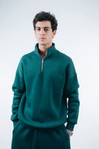 Oversized Unisex Half-Zipper