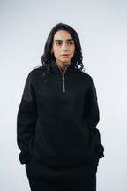 Oversized Unisex Half-Zipper