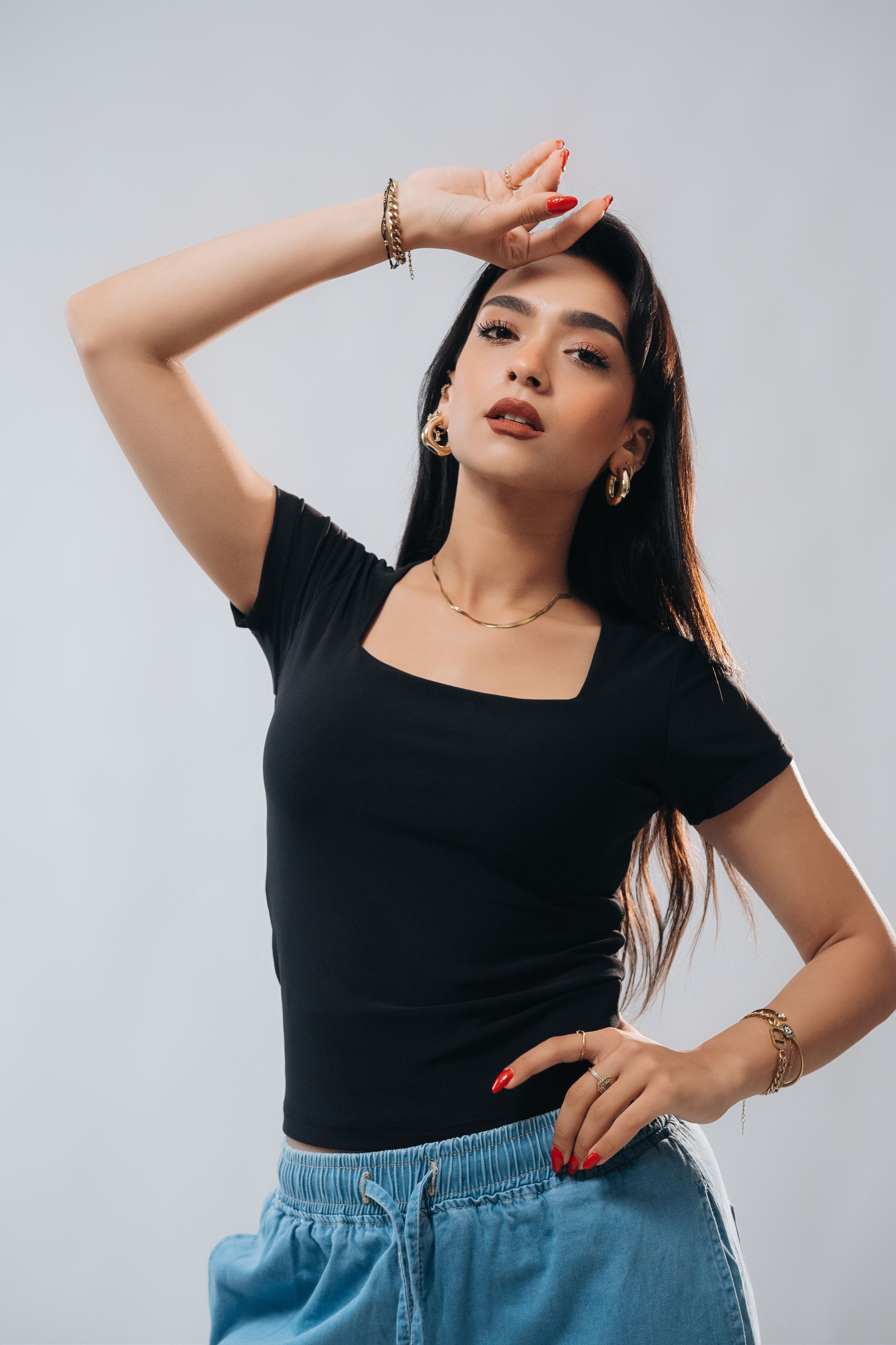 SQUARE NECK SHORT SLEEVE