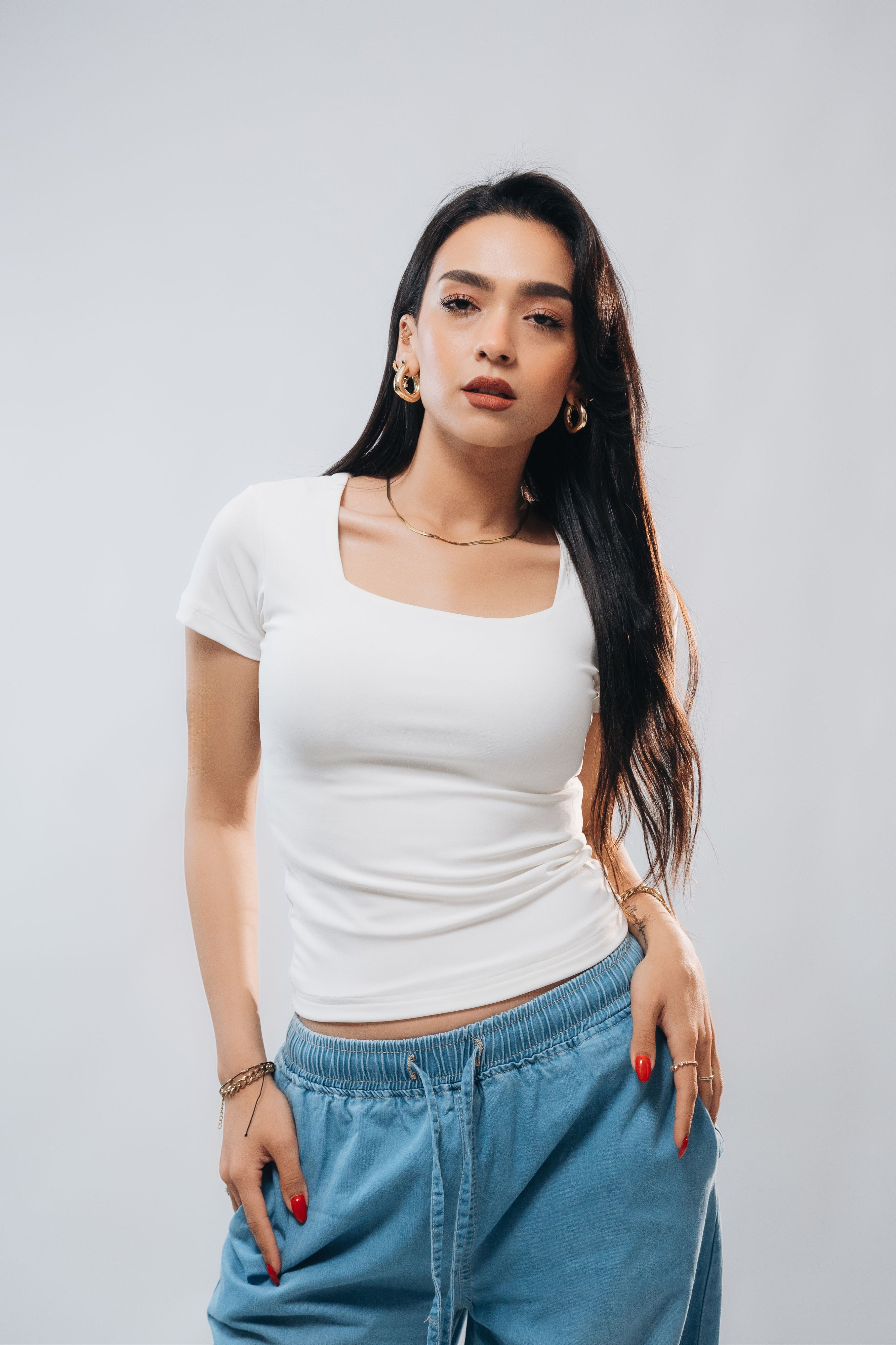 SQUARE NECK SHORT SLEEVE